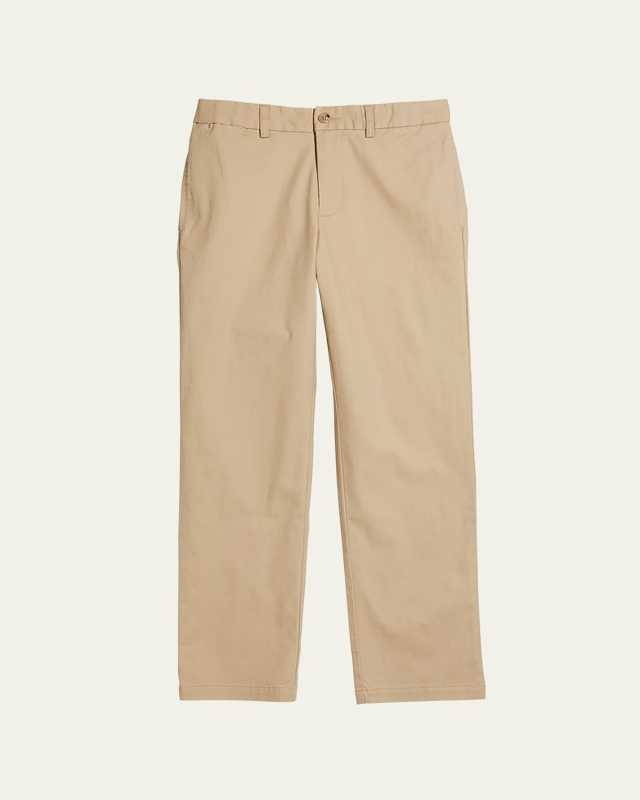 Boy's Flat Front Chino Pants, Size 4-14